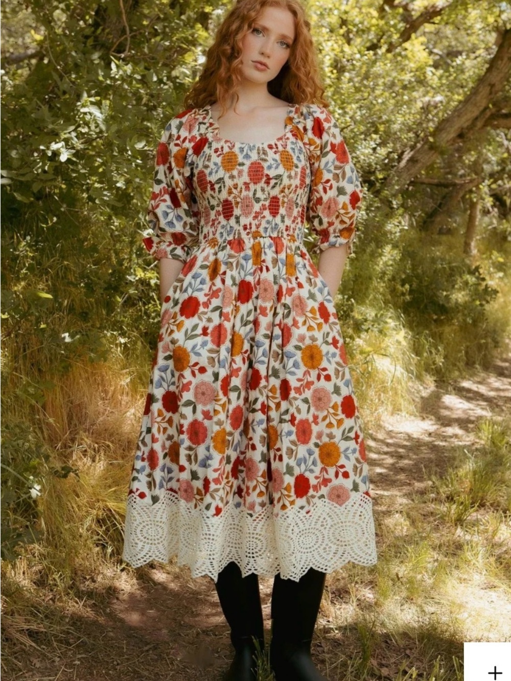 NWT Ivy City Teagan Dress in Sepia Flower
